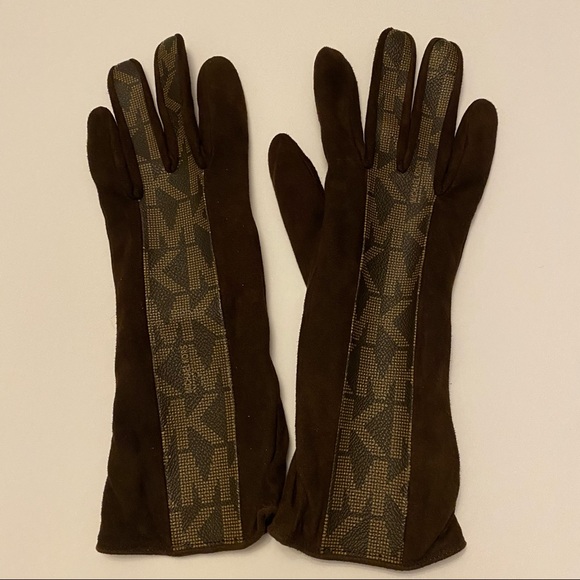 Michael Kors Logo Gloves Size 7 - Picture 1 of 5